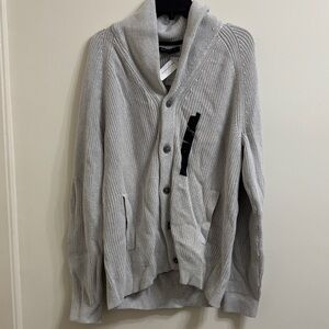 Banana Republic Men's Light Gray Cardigan